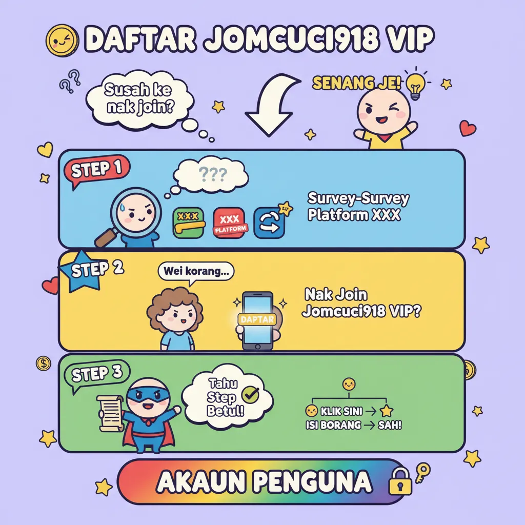 Daftar Jomcuci918 VIP: Bonus Selamat Datang & Akaun Pengguna