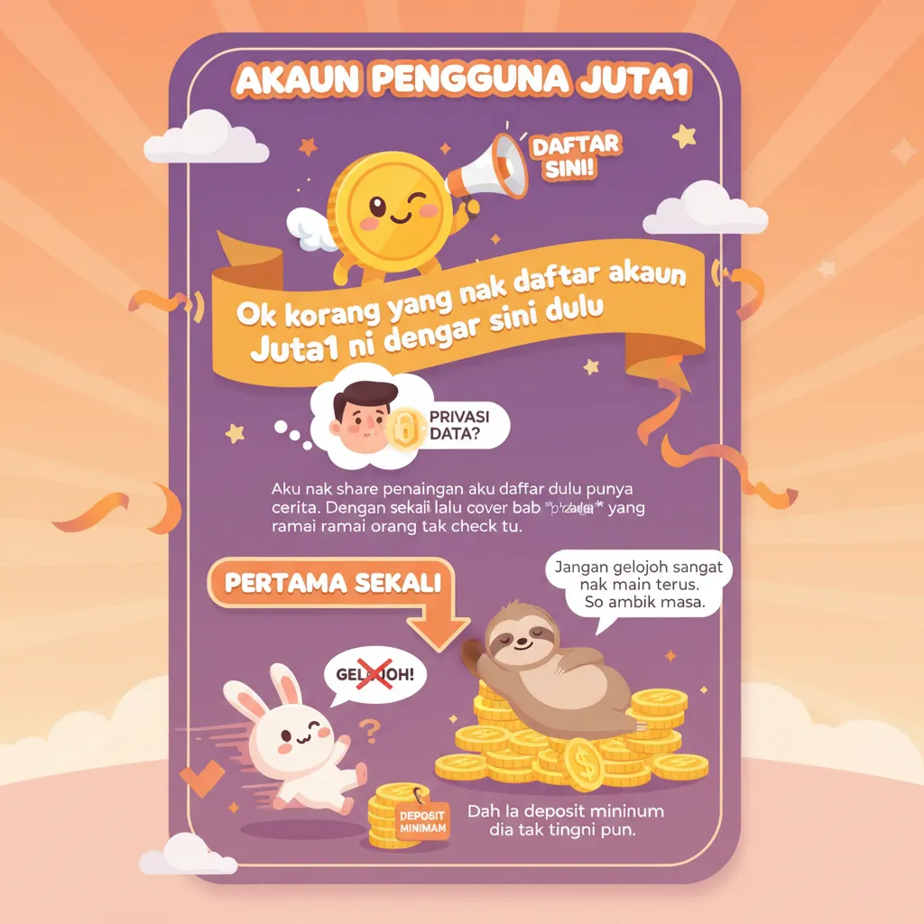 Cara Daftar Akaun Juta1 & Privasi Data