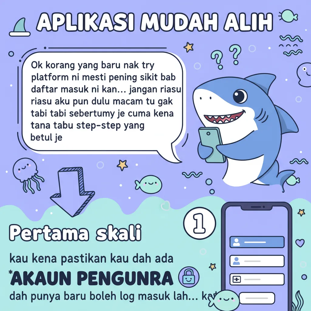 Panduan Daftar Masuk Akaun di Babyshark22