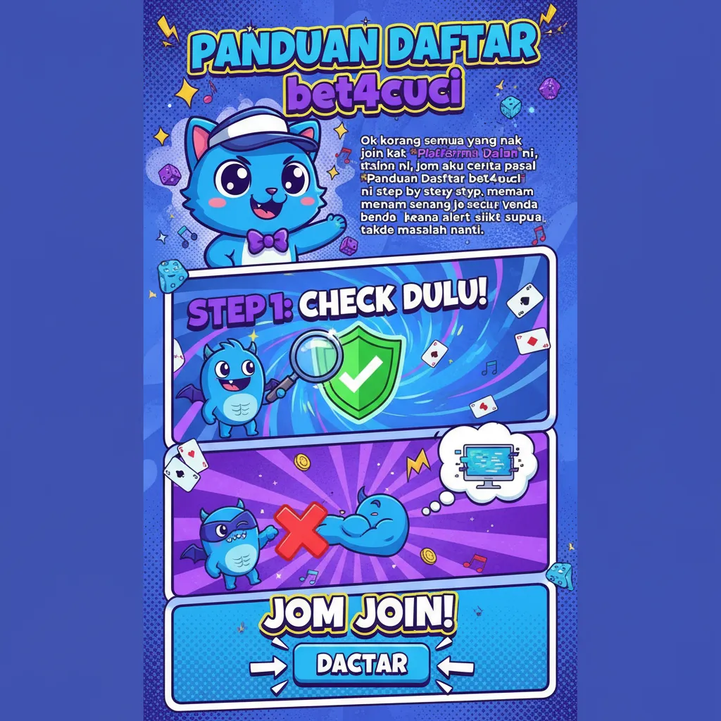 Panduan Daftar bet4cuci di Platform Kasino Dalam Talian