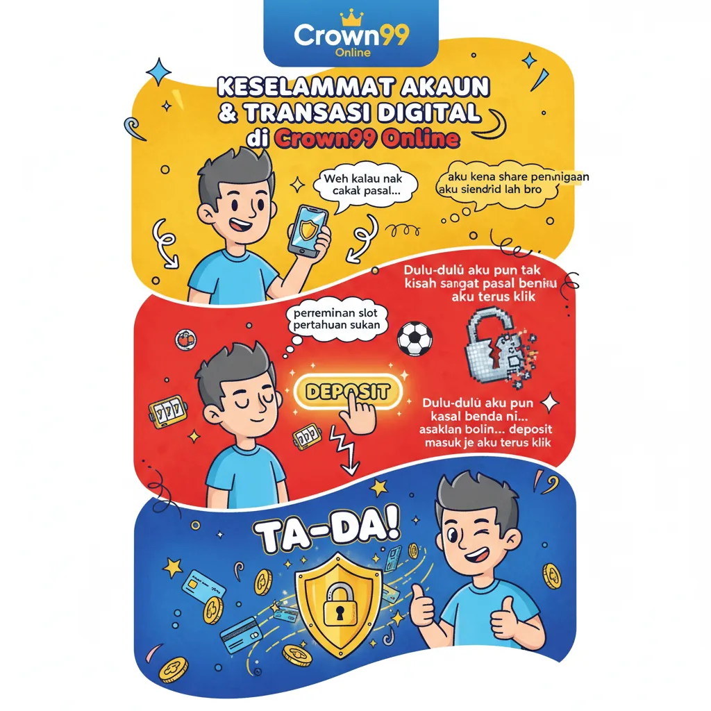 Keselamatan Akaun & Transaksi Digital di Crown99 Online